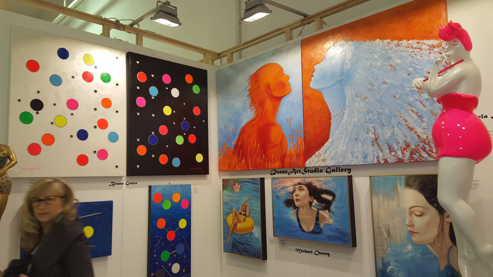  March 2016 Affordable Art Fair , Queen Art Studio Gallery booth, Milan, Italy 