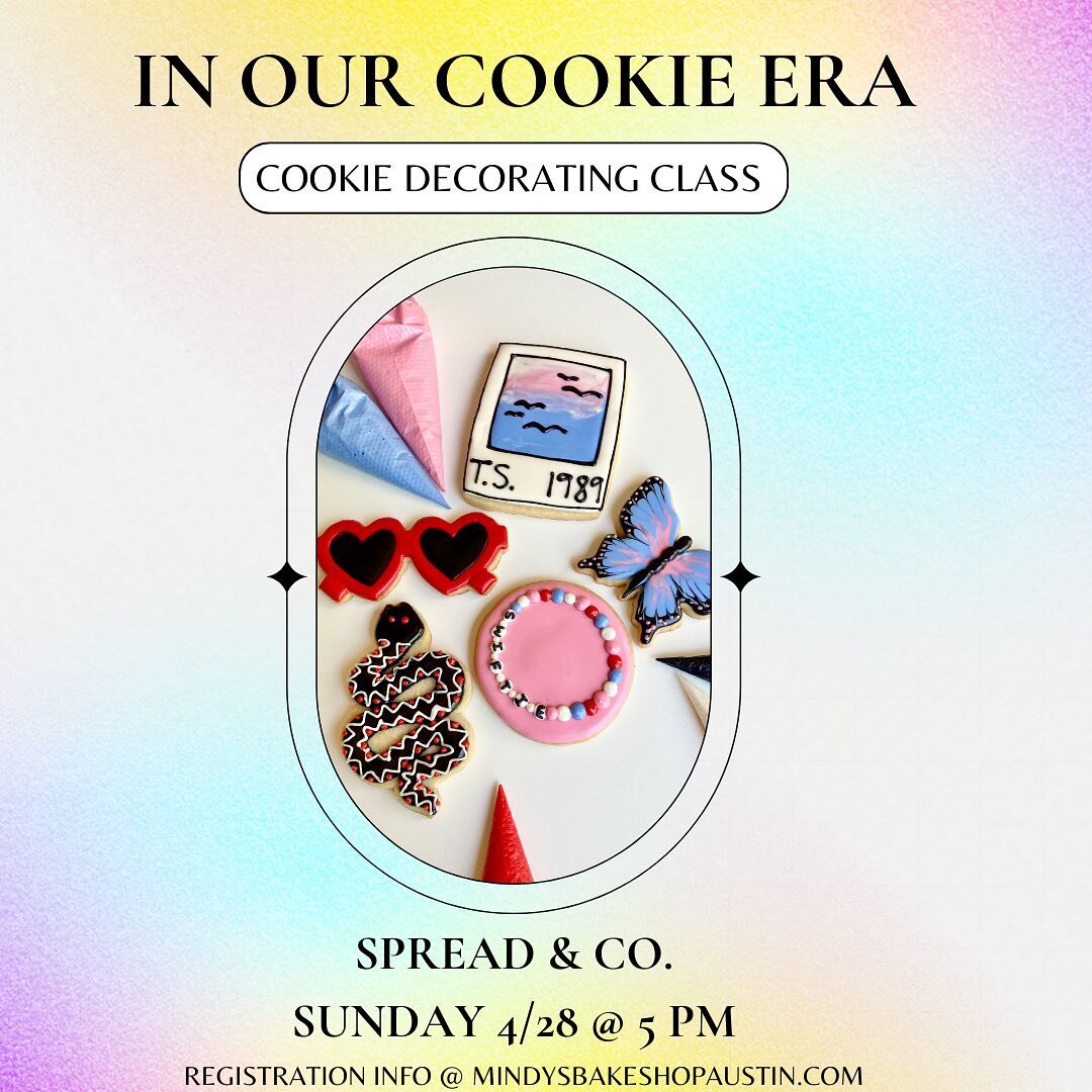 Look what you made me do!! We got such an overwhelmingly positive response when we asked you if we should have a Swiftie class that we ran out and made it happen! 🦋

We&rsquo;ll be @spreadandco on 4/28 at 5pm for this one and it&rsquo;s the perfect 