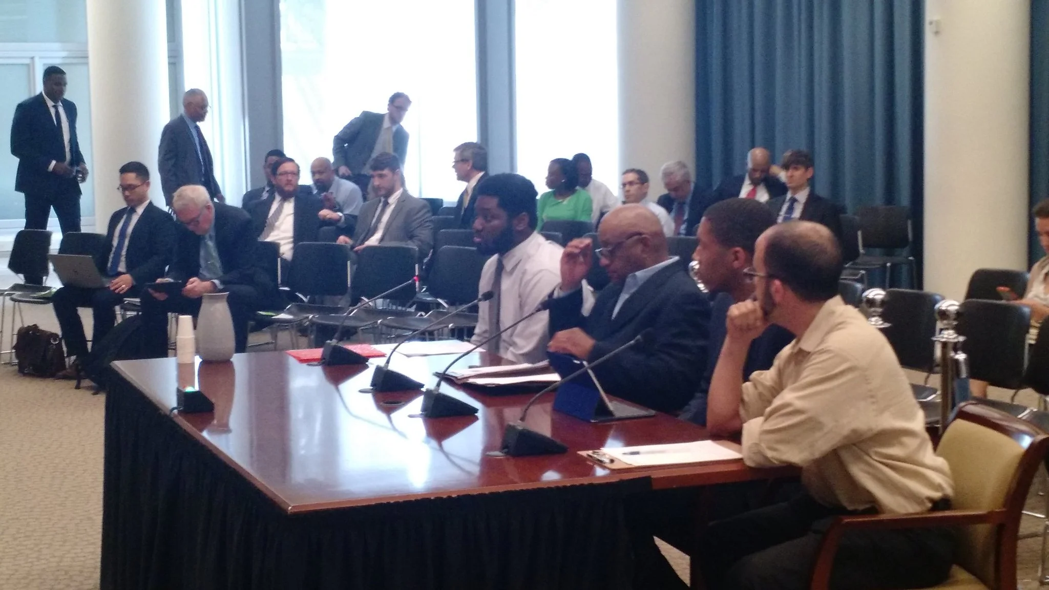 APACC members and community residents testify to the District Council about the importance of cleaning up the Anacostia River corridor. April 2017.