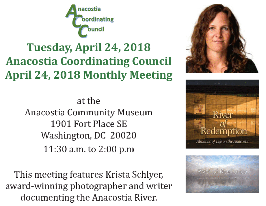 Anacostia Coordinating Council Features Krista Schlyer, Award-Winning Anacostia River Photographer, at Monthly Meeting