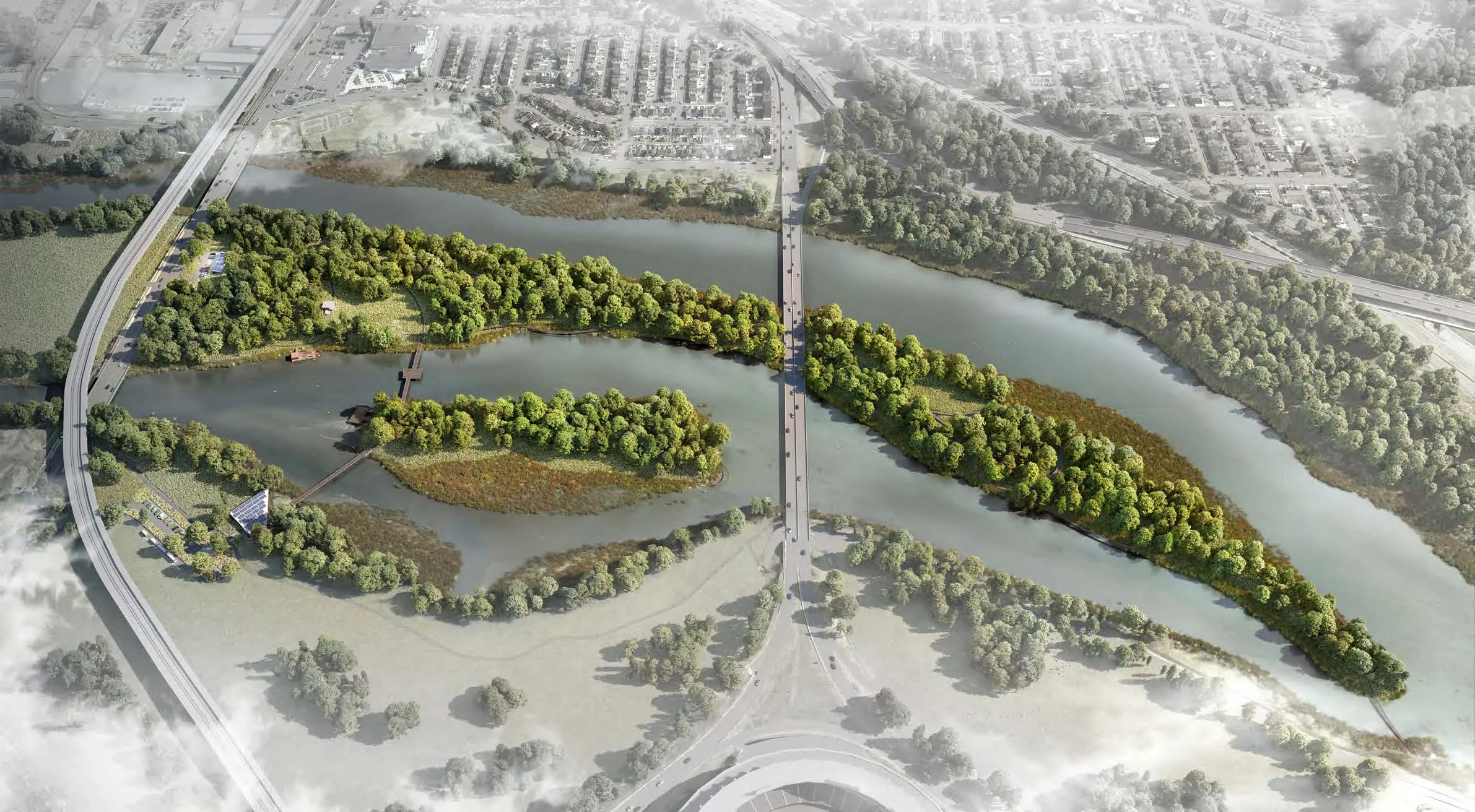 Image from the plan for Kingman Island . 