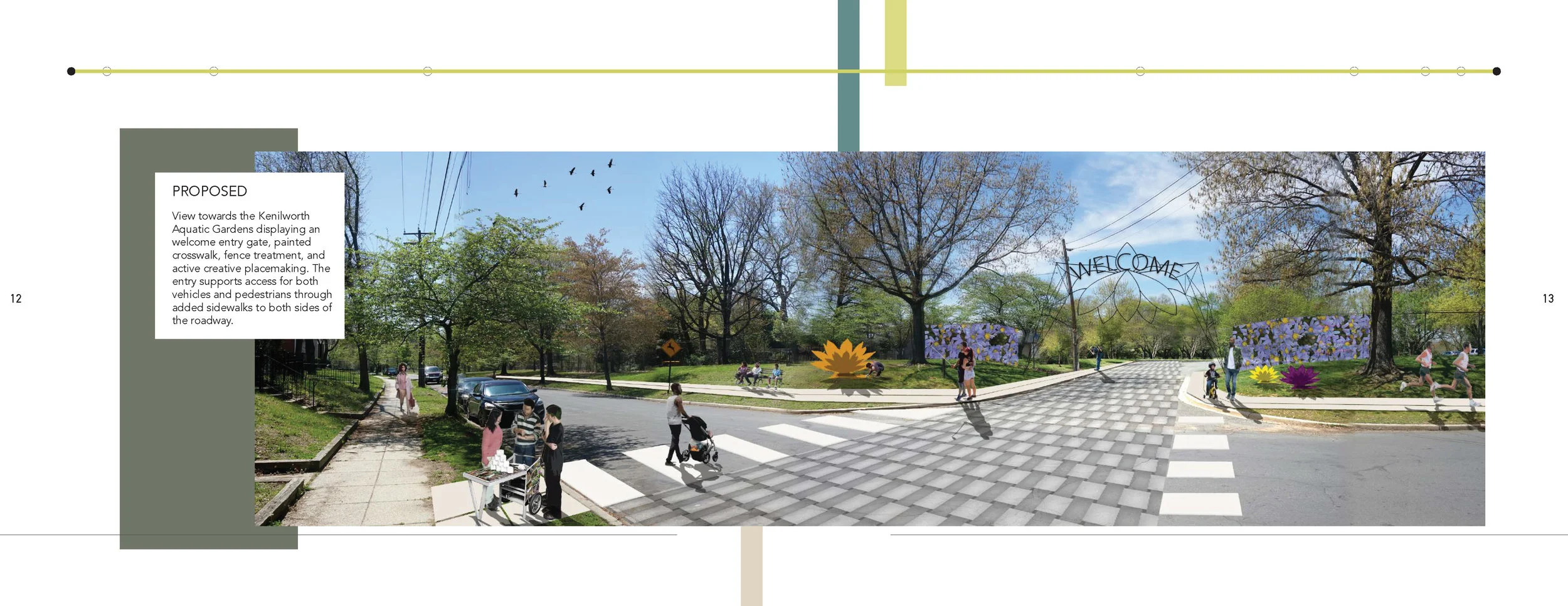 These images are from a report produced in spring 2018 by a group of graduate and undergraduate students led by Barbara Brown Wilson, professor of urban and environmental planning at the University of Virginia School of Architecture, in collaboration with buildingcommunityWORKSHOP, consultation with the Friends of Kenilworth Aquatic Gardens, and residents of the Kenilworth-Parkside neighborhoods.