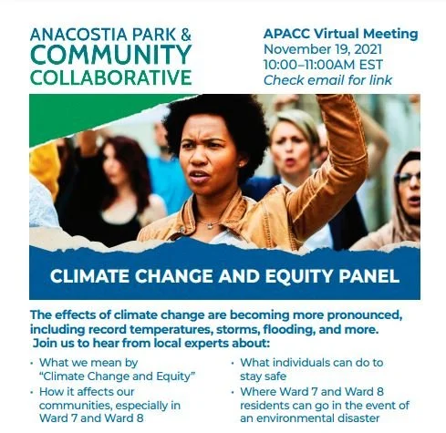 Climate Change &amp; Equity Panel: Friday, November 19