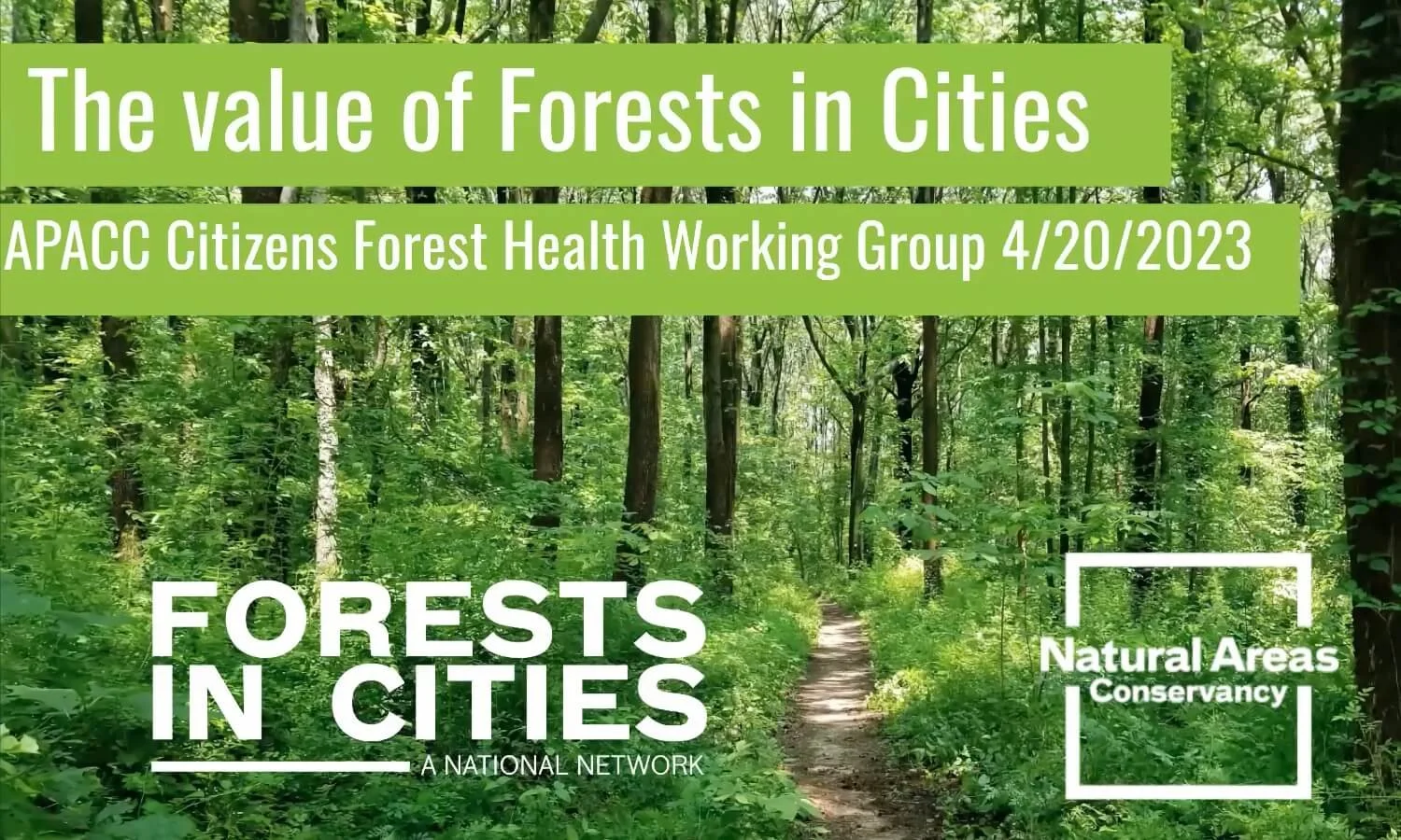 APACC Citizens Forest Health Working Group