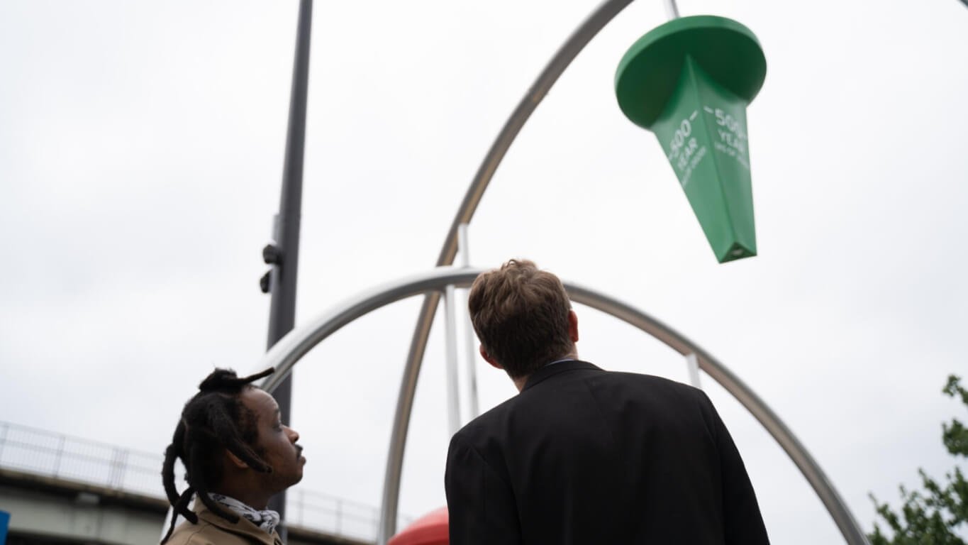 Playful New Sculpture Shows D.C. Flood Risk At The Wharf