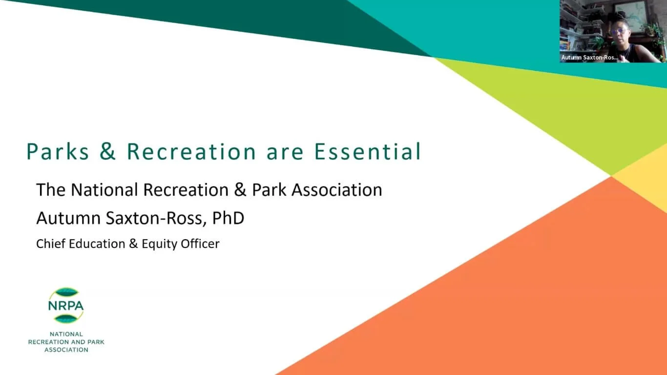 APACC General Meeting with Autumn Saxton Ross of Natl Rec &amp; Park Assoc.