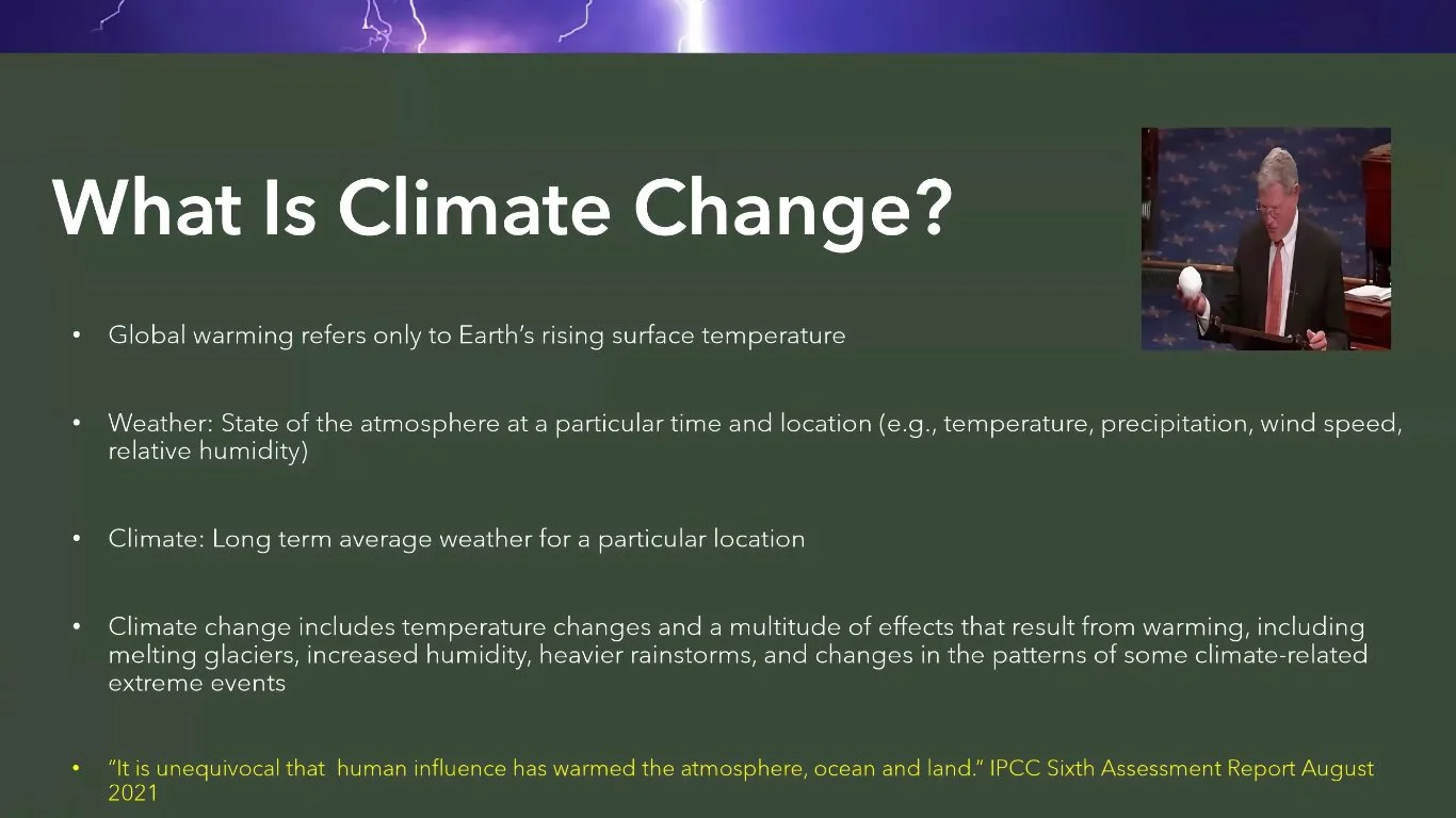 How is Climate Change Impacting Me &amp; My Community