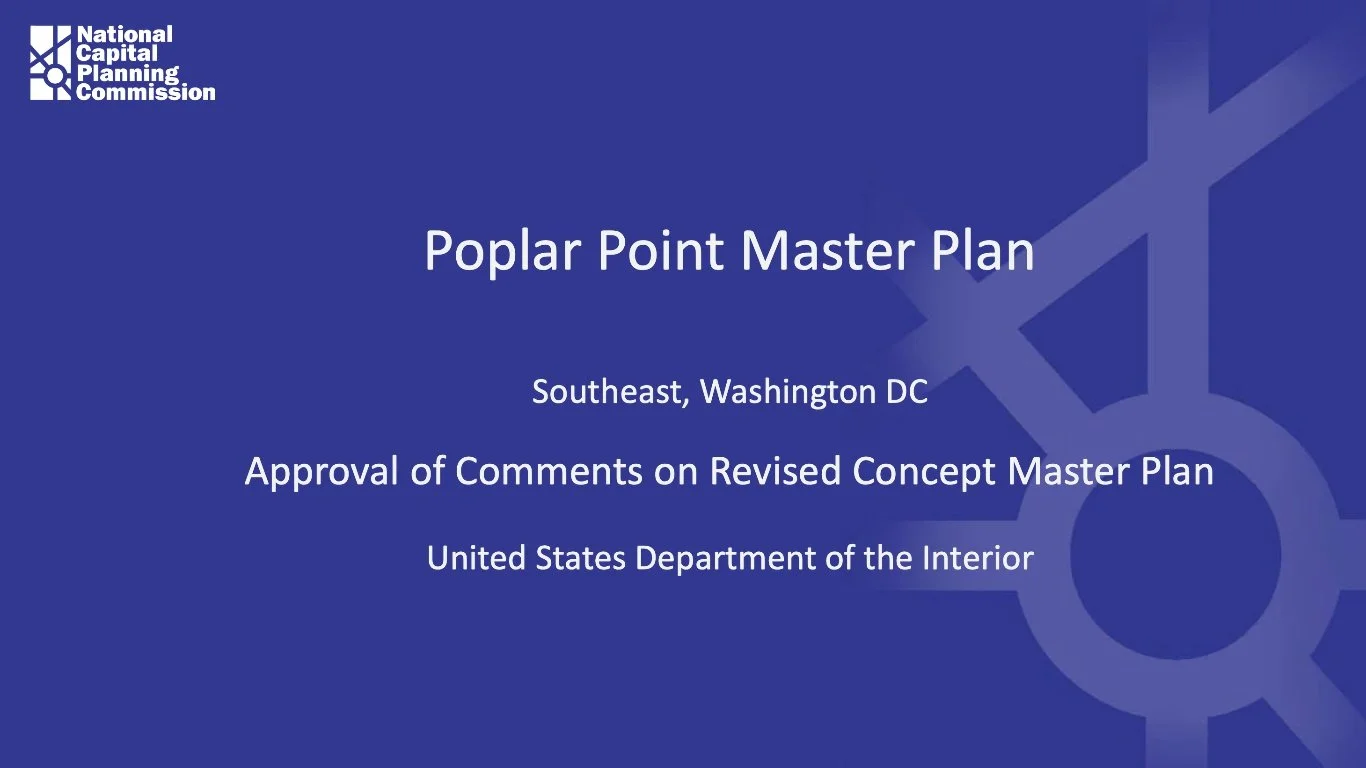 NCPC: Revised Concept Master Plan for Poplar Point