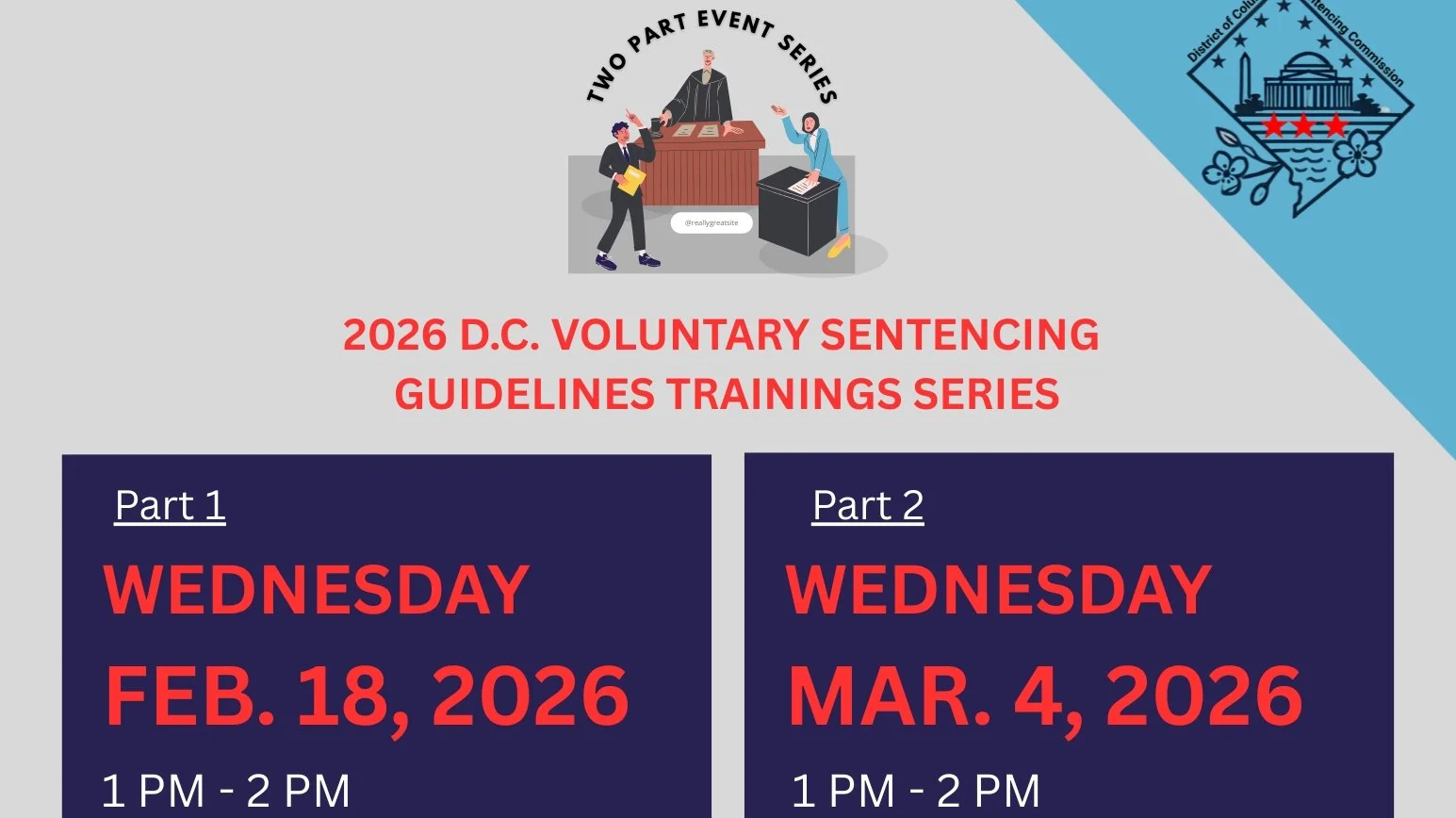2026 D.C. Voluntary Sentencing Guidelines Training Series