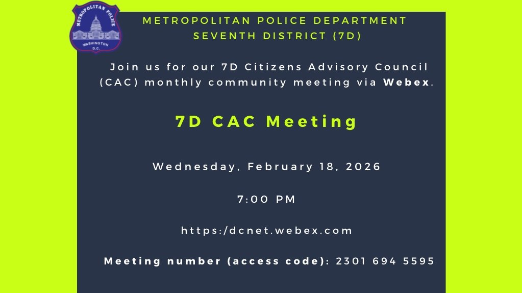 MPD 7D CAC Meeting