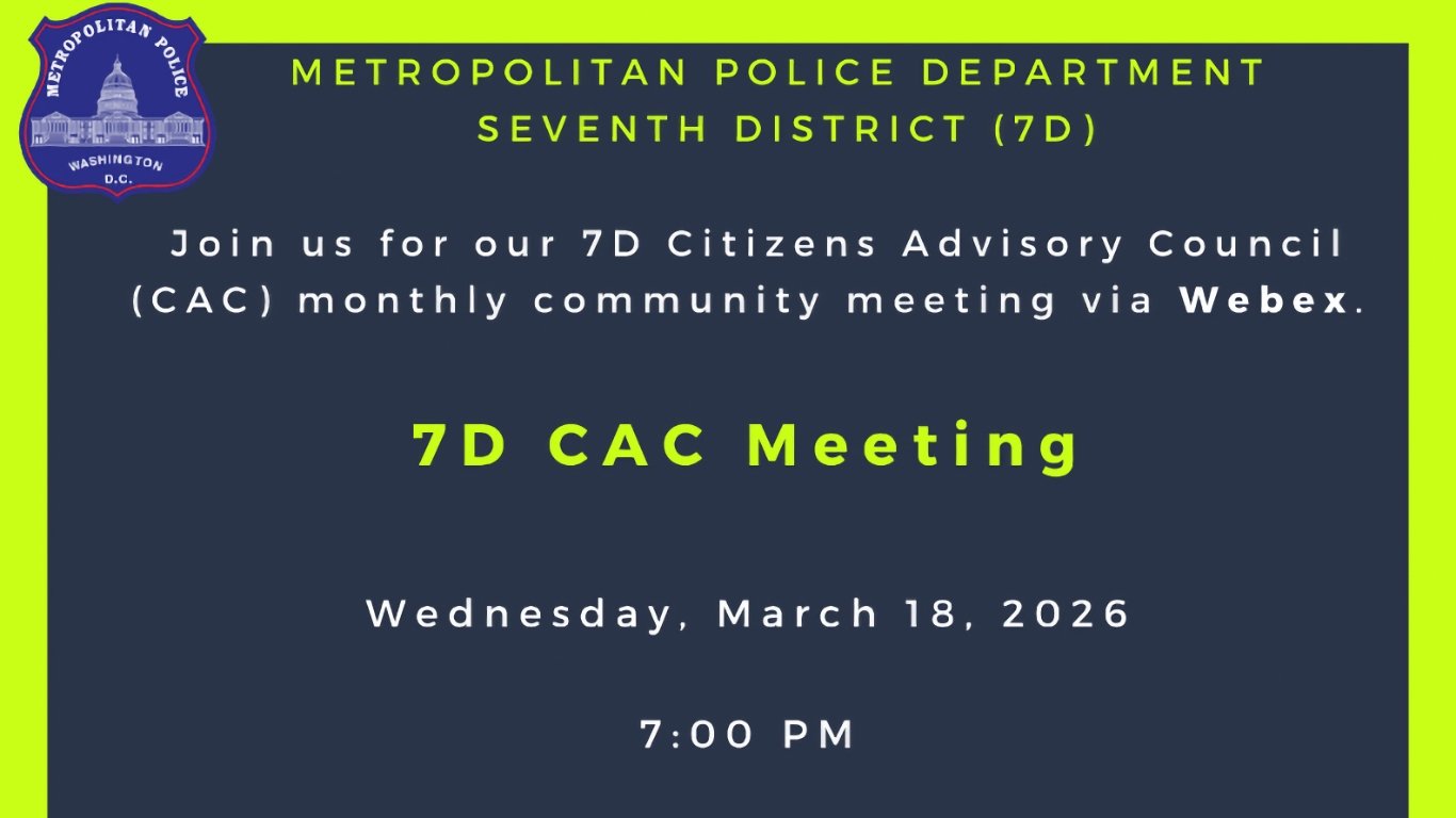 MPD: 7D Citizens Advisory Council Meeting