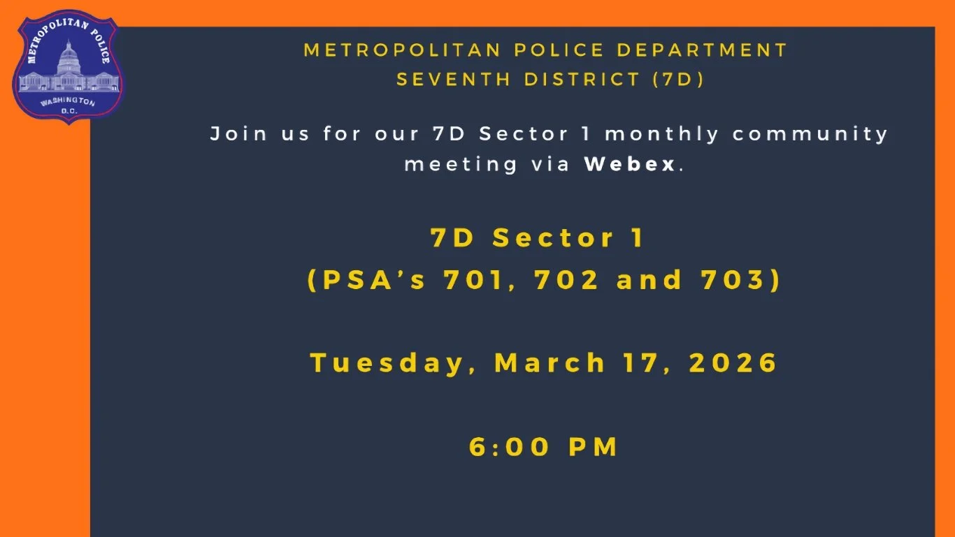MPD: 7D Sector 1 Monthly Community Meeting