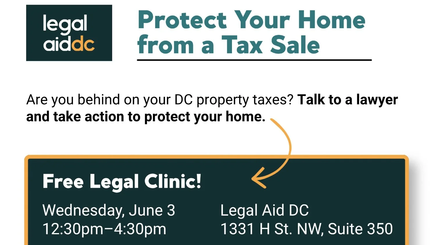 Legal Aid D.C.: Protect Your Home From a Tax Sale