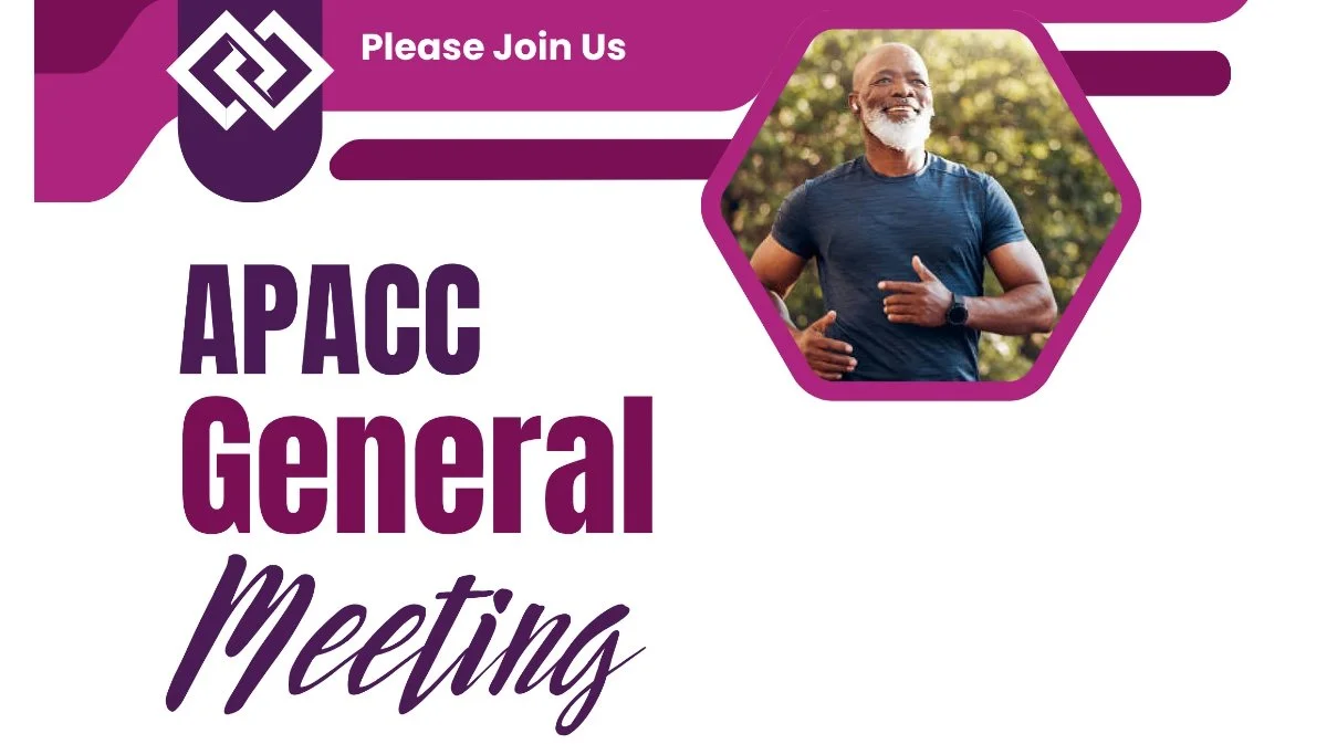 APACC General Meeting With Guest Arian Gibson