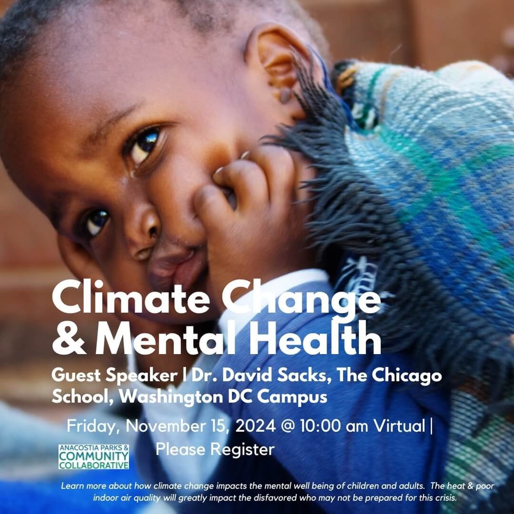 Climate Change & Mental Health — Anacostia Parks and Community ...