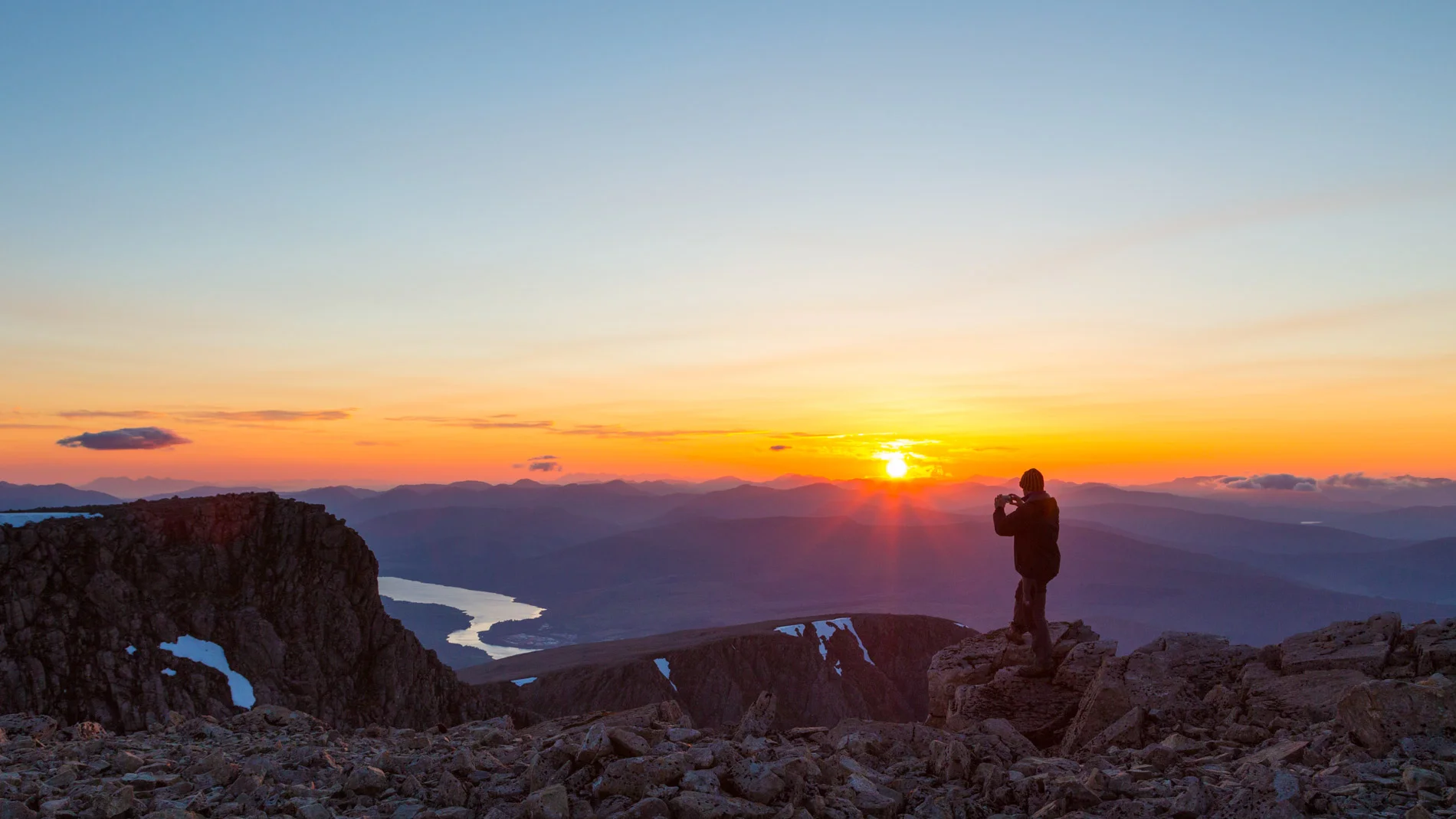 Northwest from Ben Nevis, Scotland