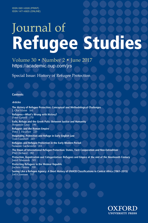 Historicizing concepts in refugee history