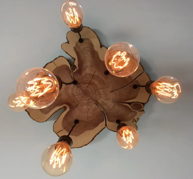 7M Woodworking Rustic Wood Light Fixtures & Furniture