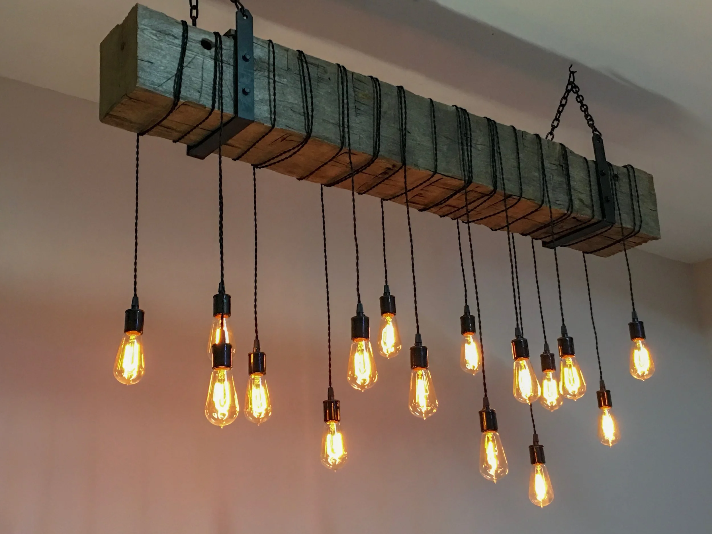 60" Rustic Beam Light Fixture