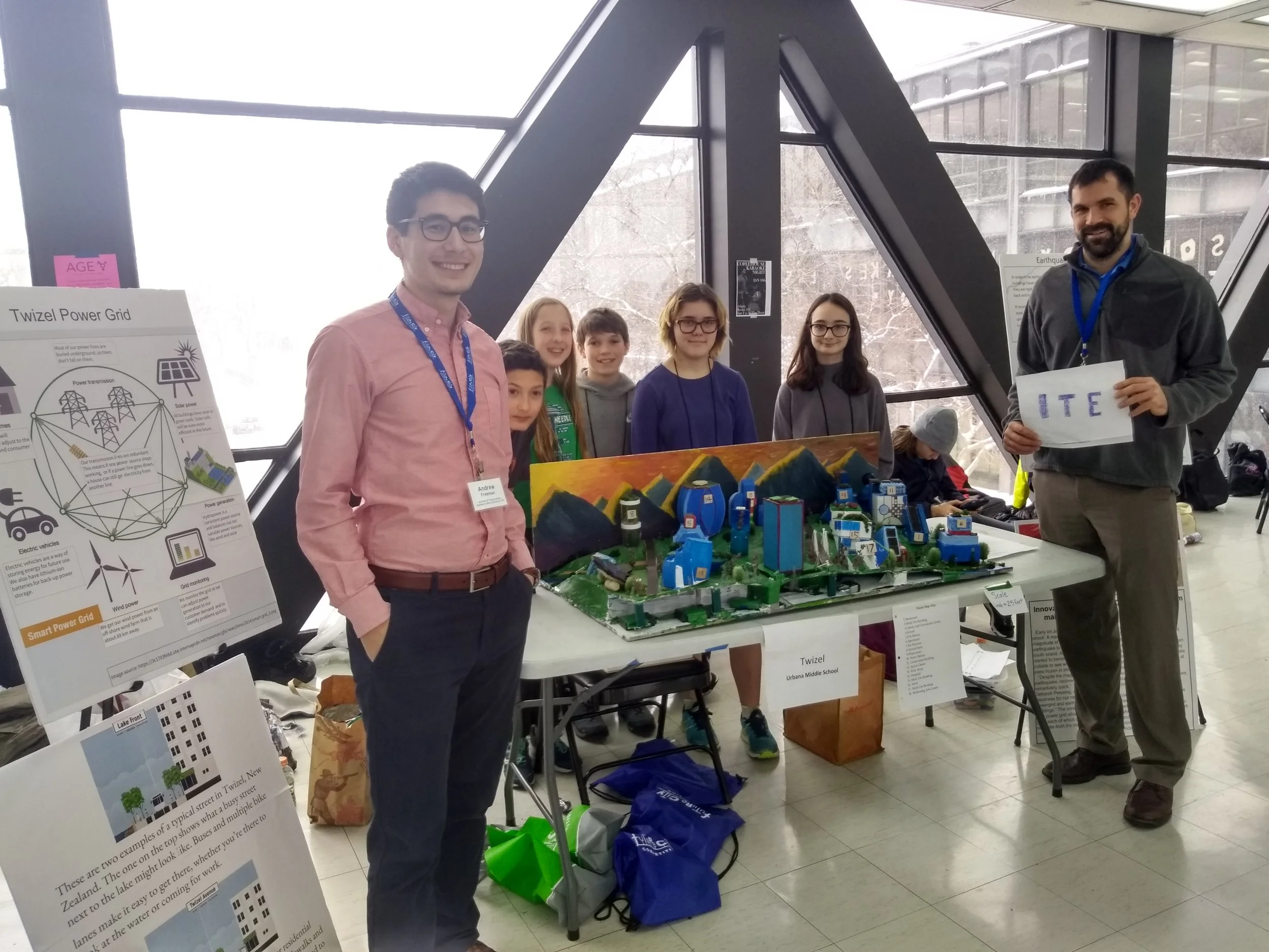 Illinois ITE members at Future City Regional Finals