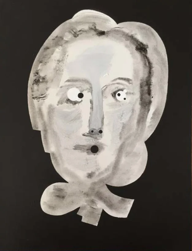 Bertha Vivian Acrylic on Canvas panel 18" x 24" 2017