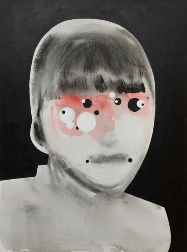 Hiromi Vivian Acrylic on Canvas panel 18" x 24" 2017