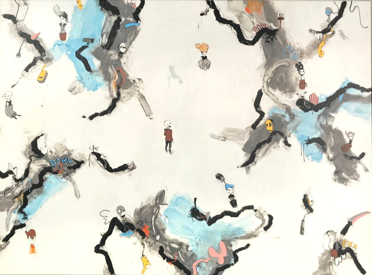 UNTITLED Acrylic on Canvas 60" x 45" 2017