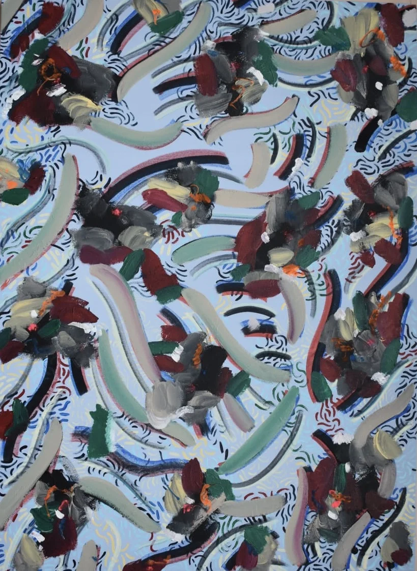 Isla No 9 Acrylic on canvas 78.74" x 70.86" 2018