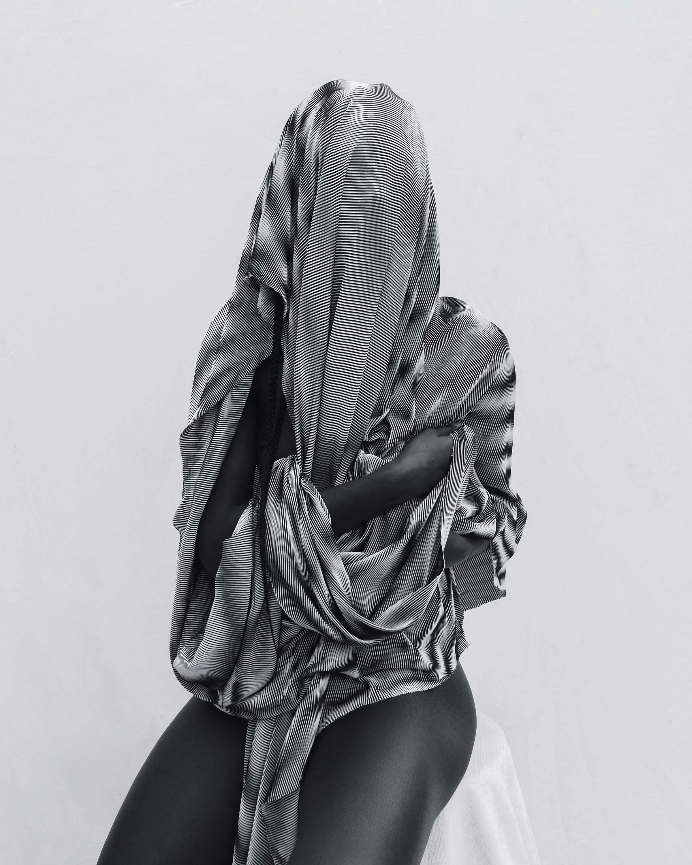 Cloaked Figure (Jazzika) No.3 Archival pigment print 55” x 67” 2019