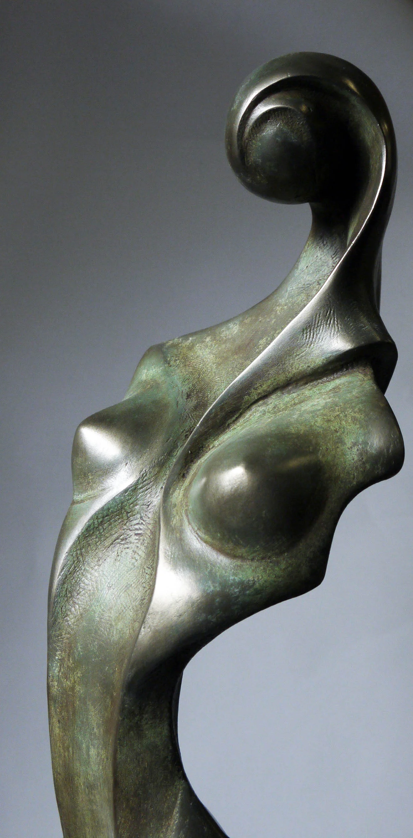 Venus Redux Detail View 31" Patinated Winterstone
