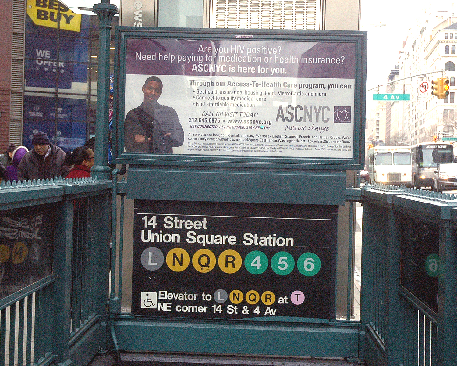 Urban Panel - Subway Entrance at 14th Street and Fourth Avenue