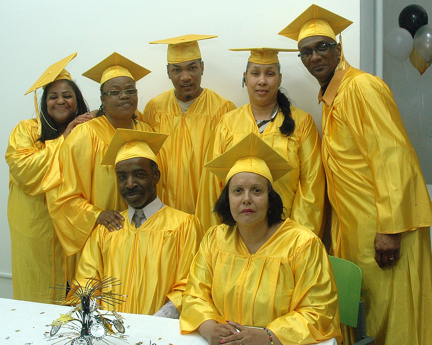 A very happy group of graduates