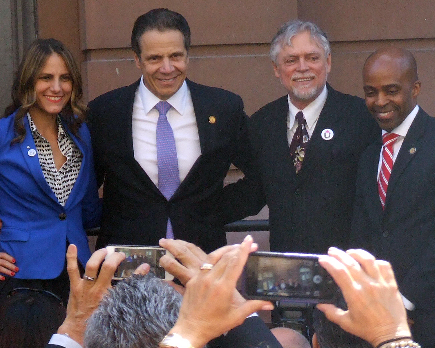 Governor Andrew Cuomo with other distinguished guests