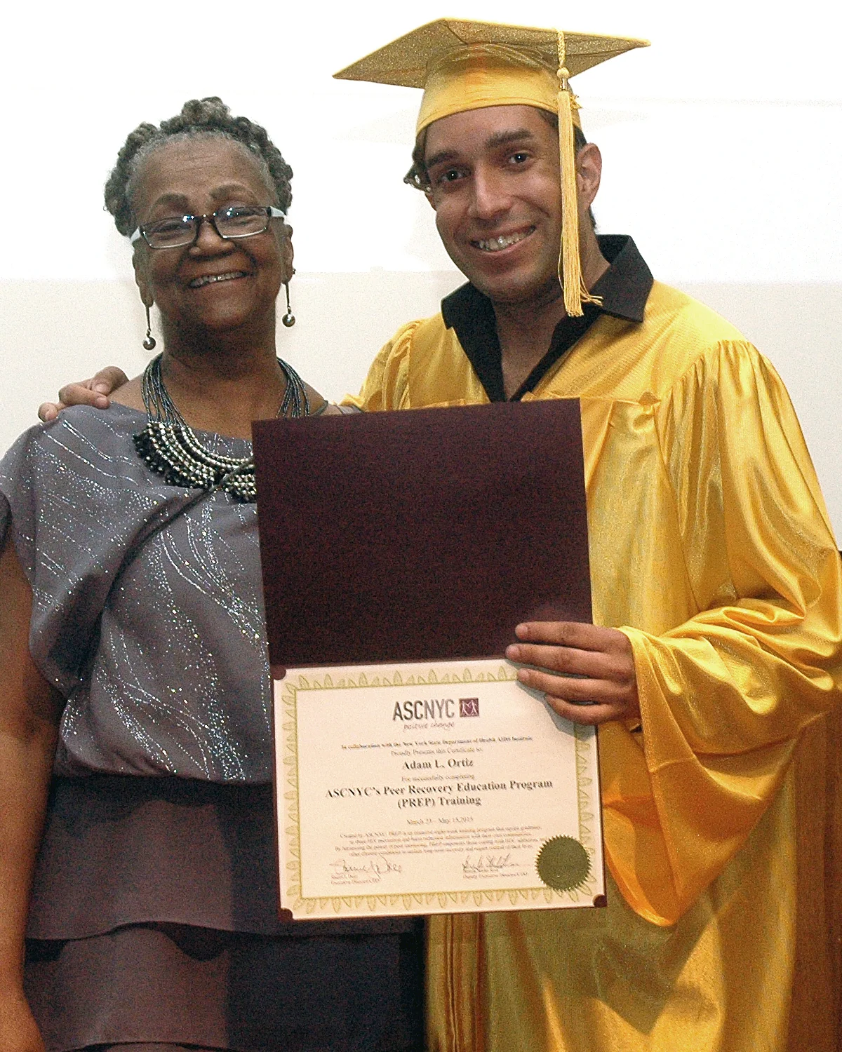 Joyce Myricks and Adam O.