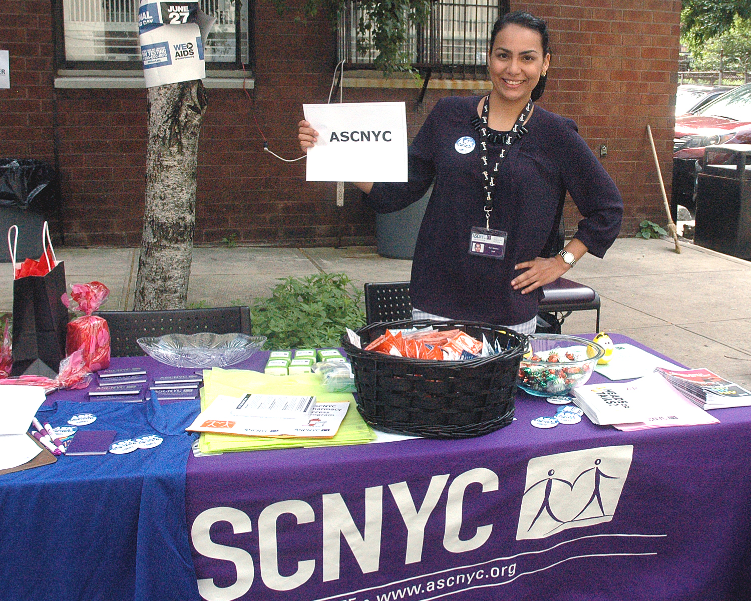 Suri Medina at the ASCNYC Table