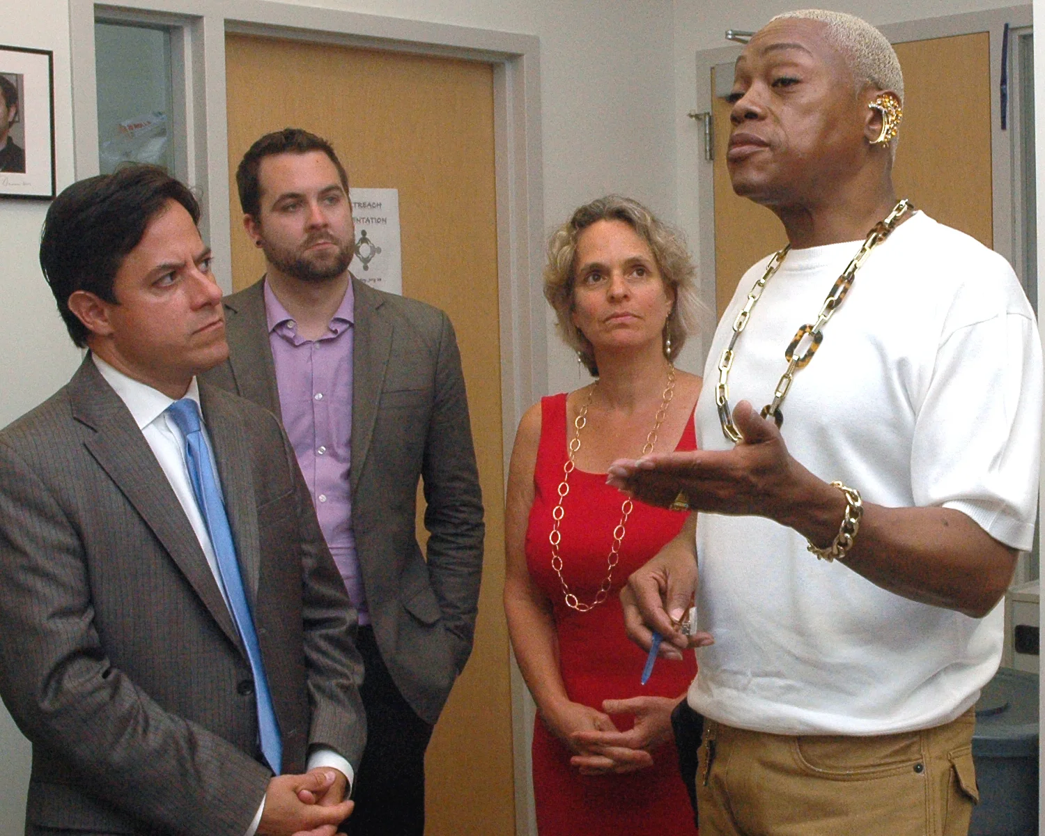 NYC Council Member, Daniel Garodnick, Community Liaison, Will Brightbill, ASCNYC CEO/ED Sharen Duke and Stephen Williams, ASCNYC Senior Peer Liaison