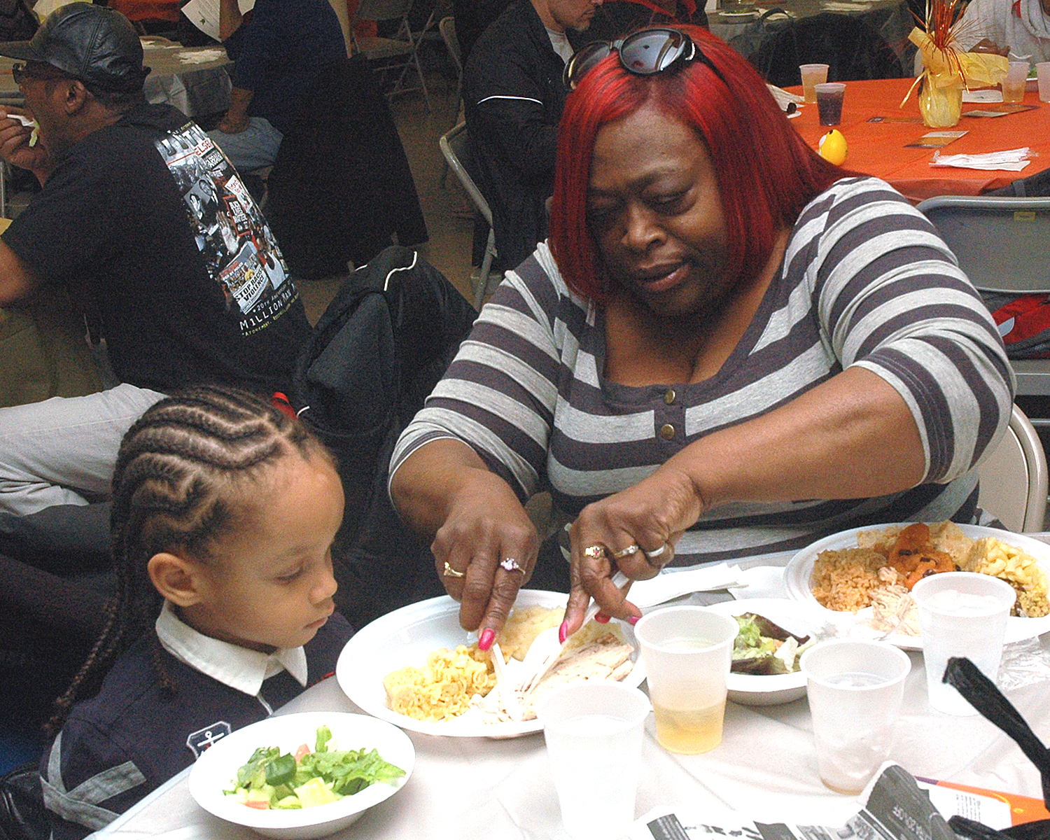 Attendees enjoying their meal