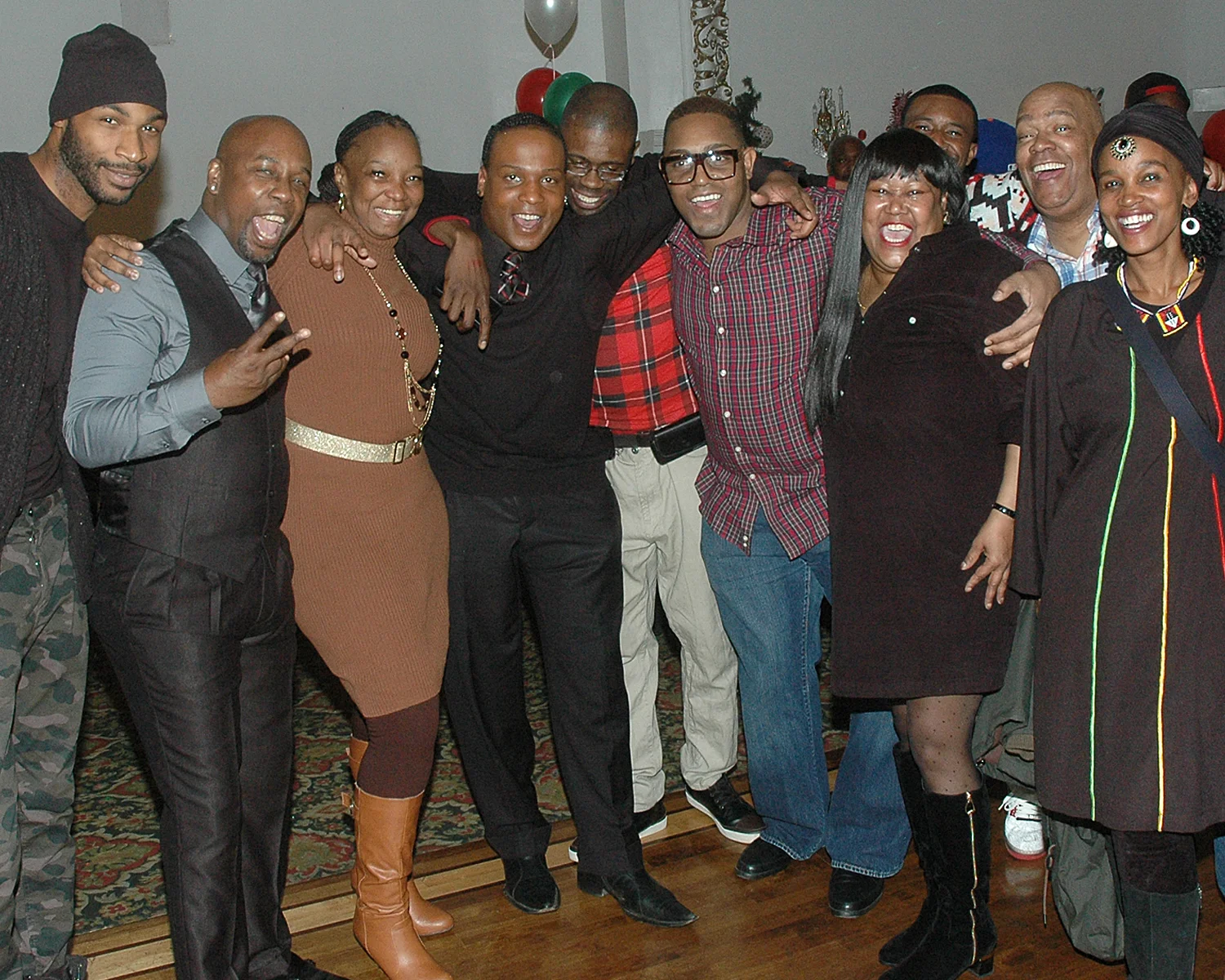 Attendees having mega-fun during the celebration