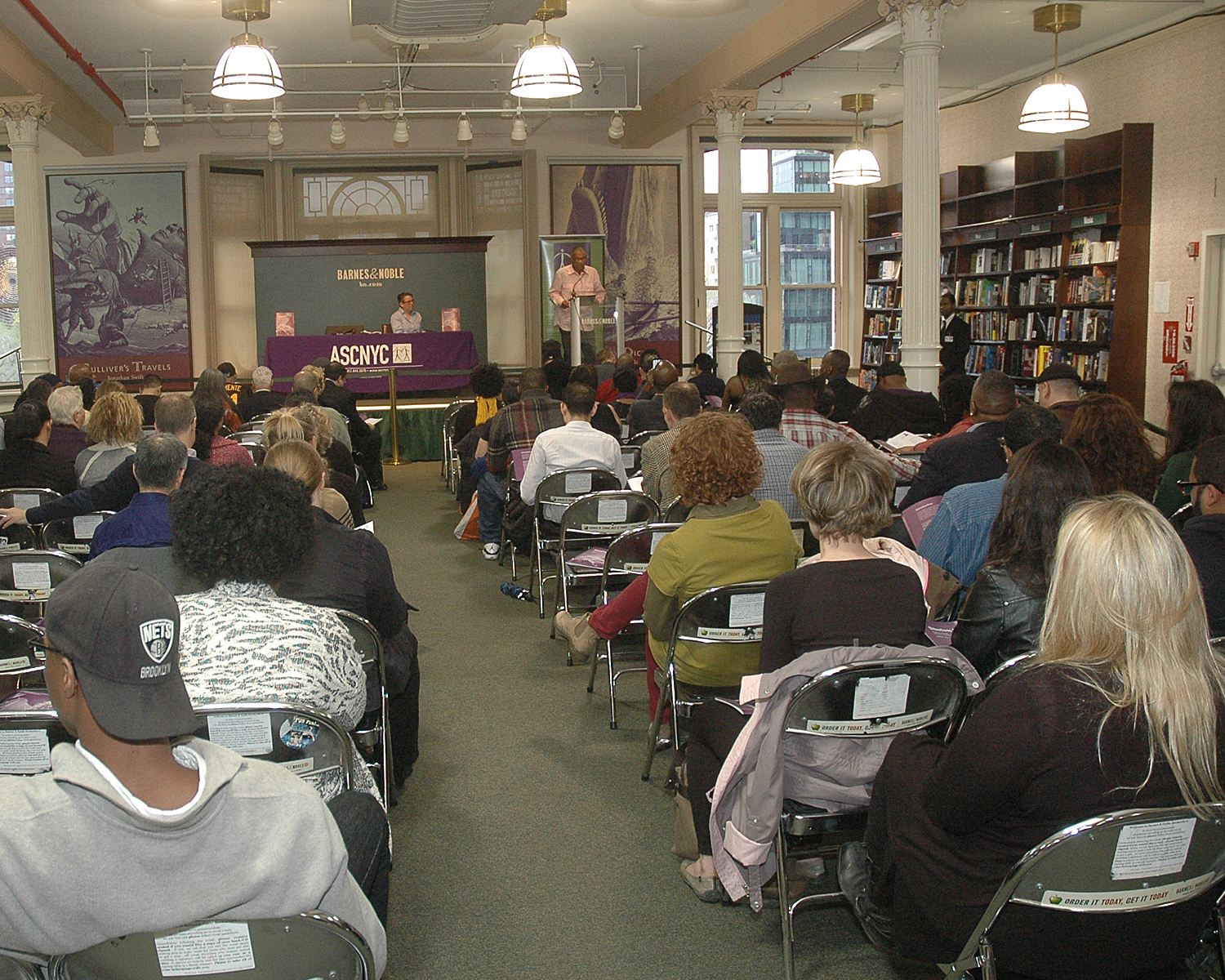 A full house at the poetry reading
