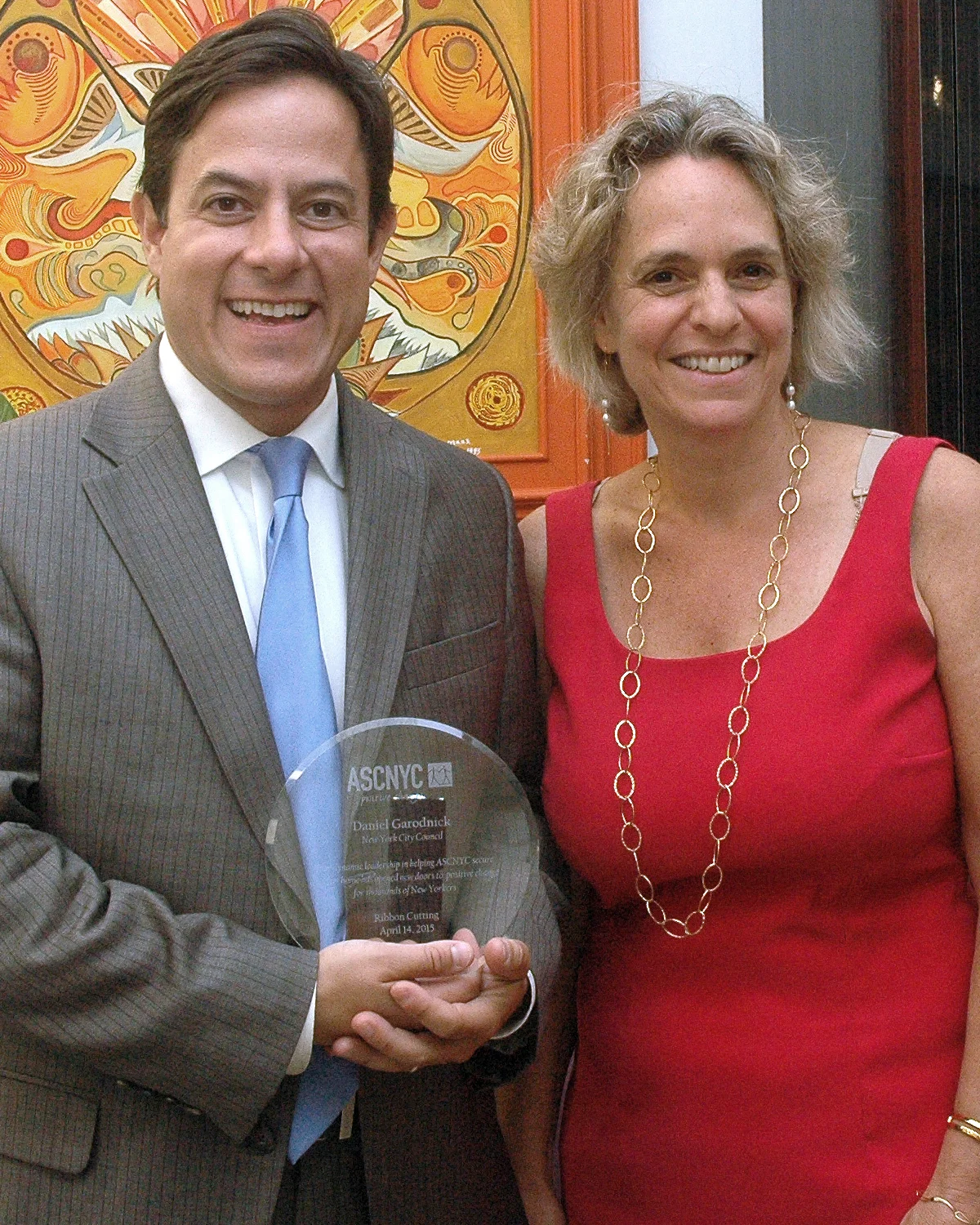 NYC Council Member, Daniel Garodnick and ASCNYC CEO/ED Sharen Duke