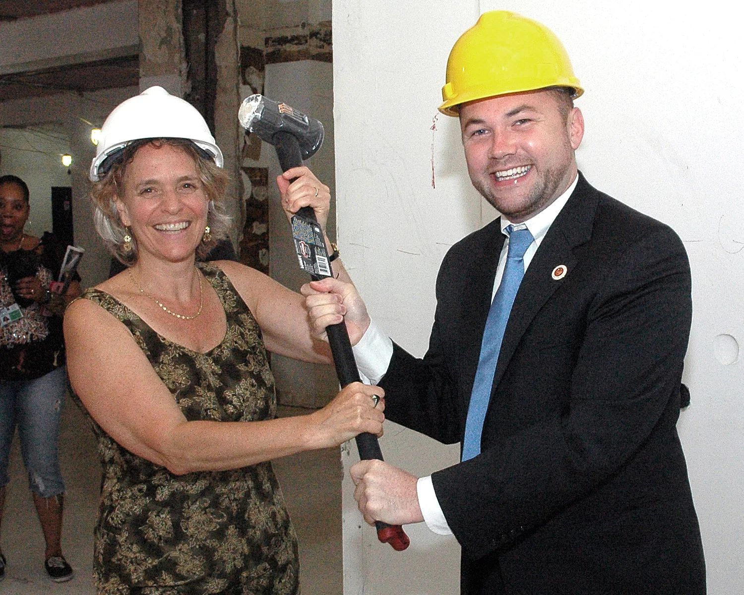 Sharen Duke and Corey Johnson, NYC Council Member
