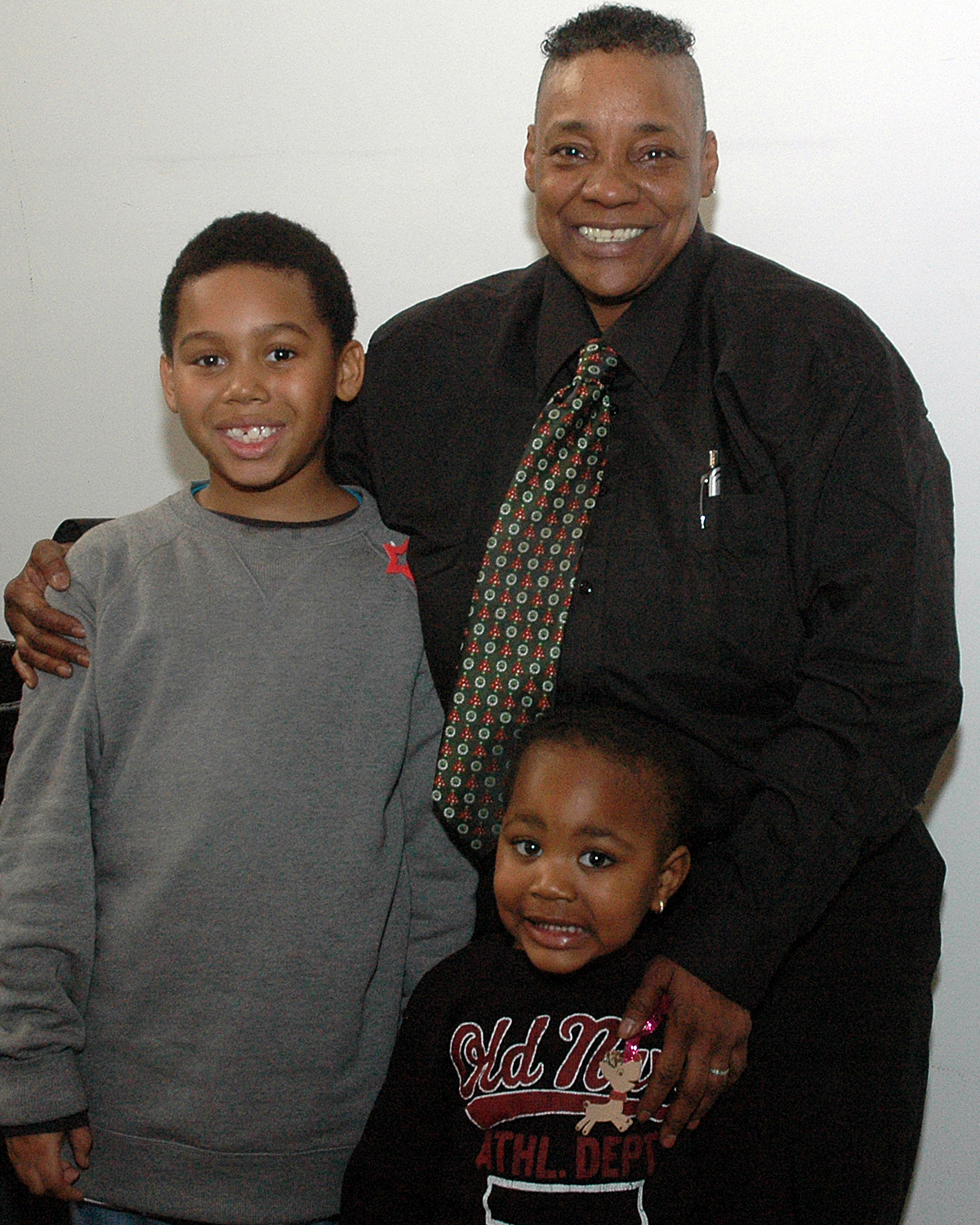 Three attendees enjoying themselves at the event