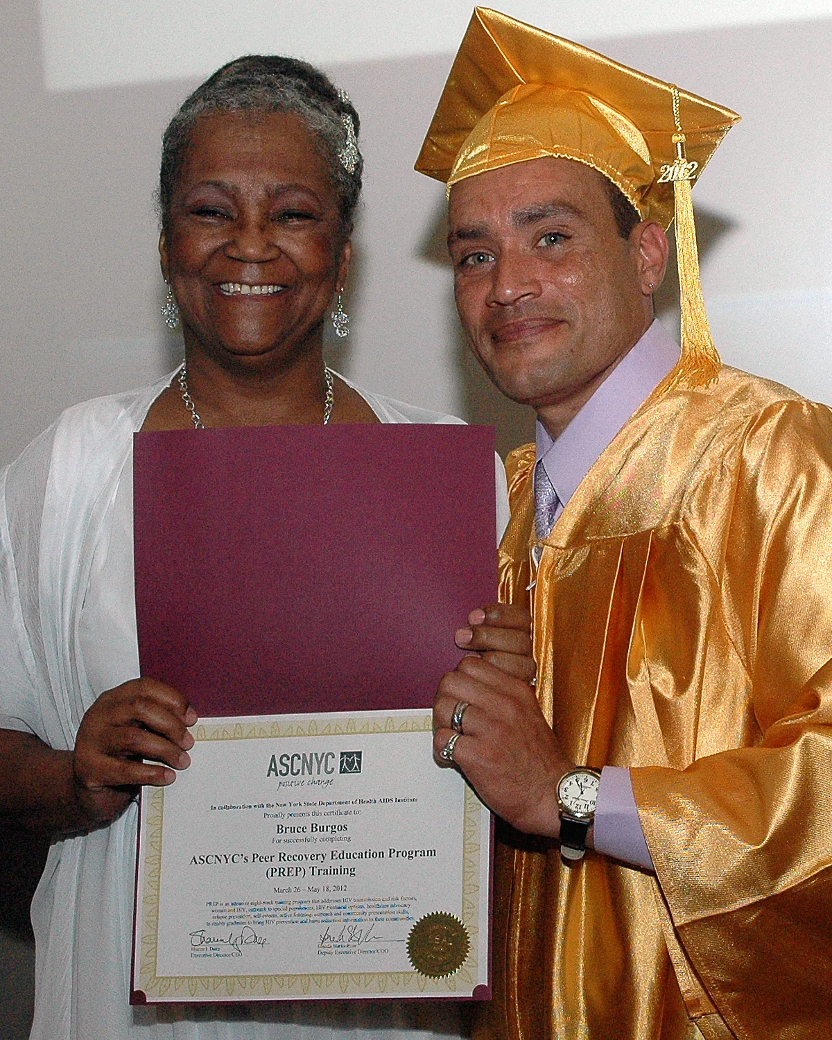 Joyce Myricks and Bruce Burgos