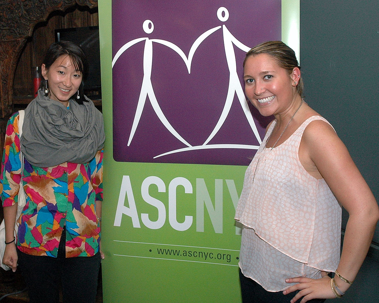 ASCNYC Staff Gracie Gin and Event Coordinator Rebecca O`Neill