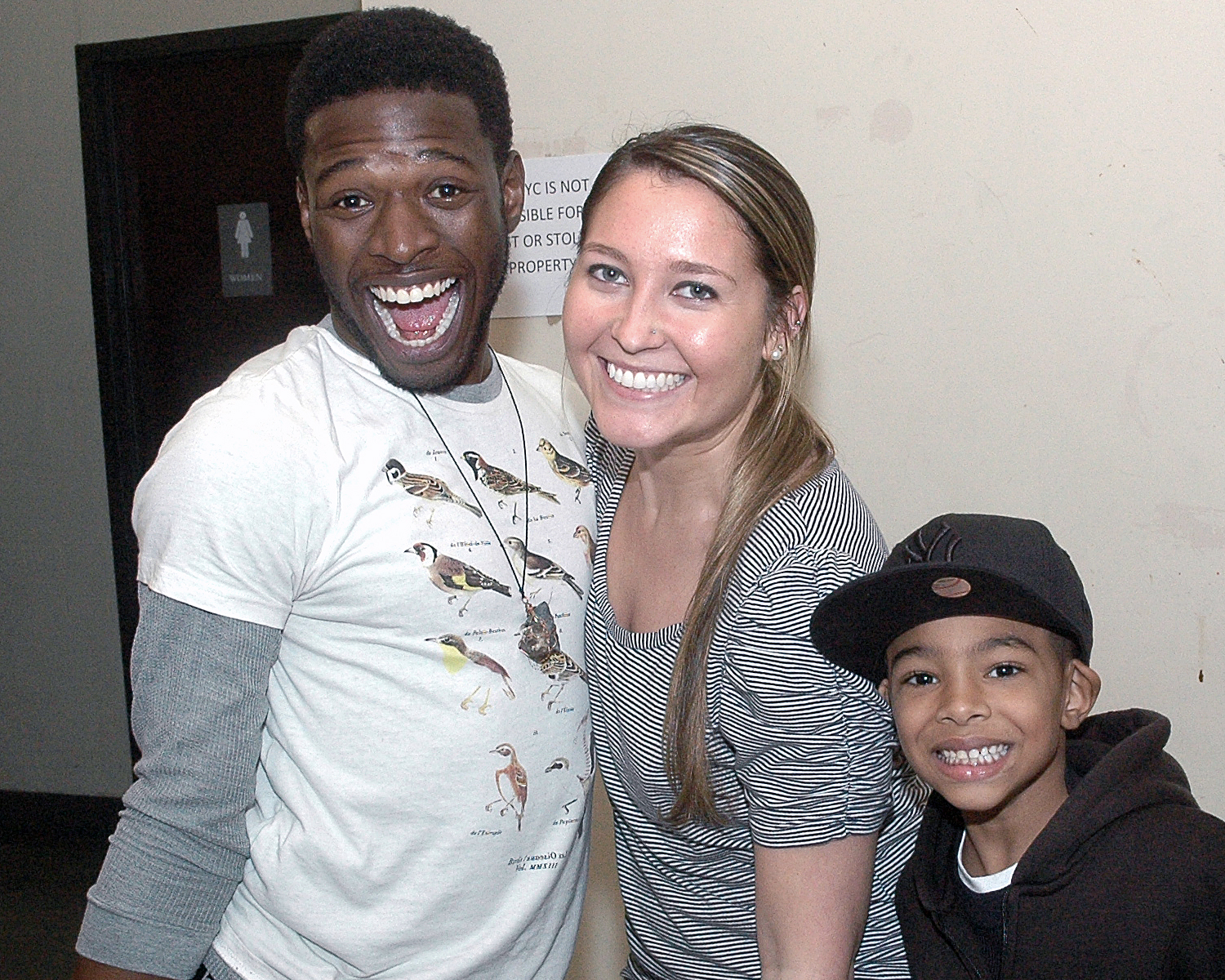 Rebecca O`Neill and two attendees having fun during the festivities