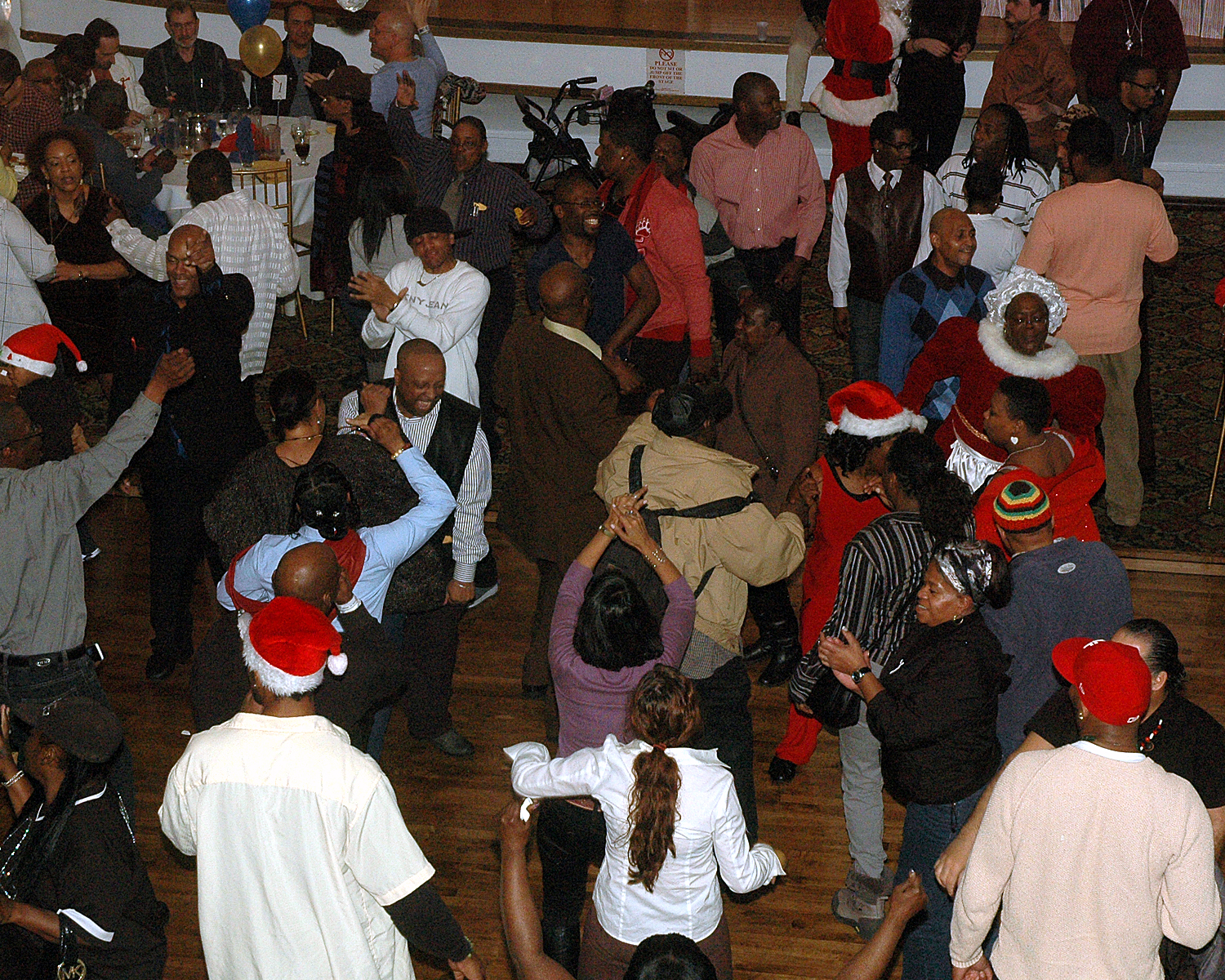 Attendees on the dance floor