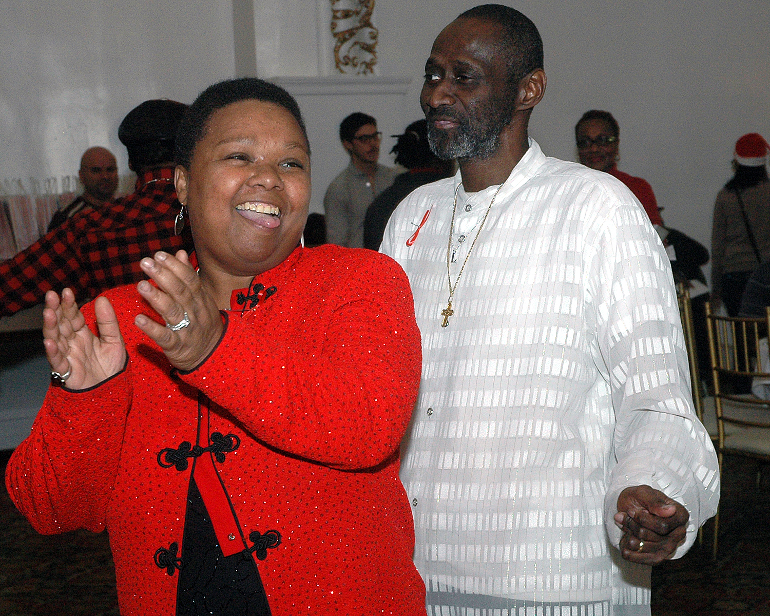 Attendees on the dance floor