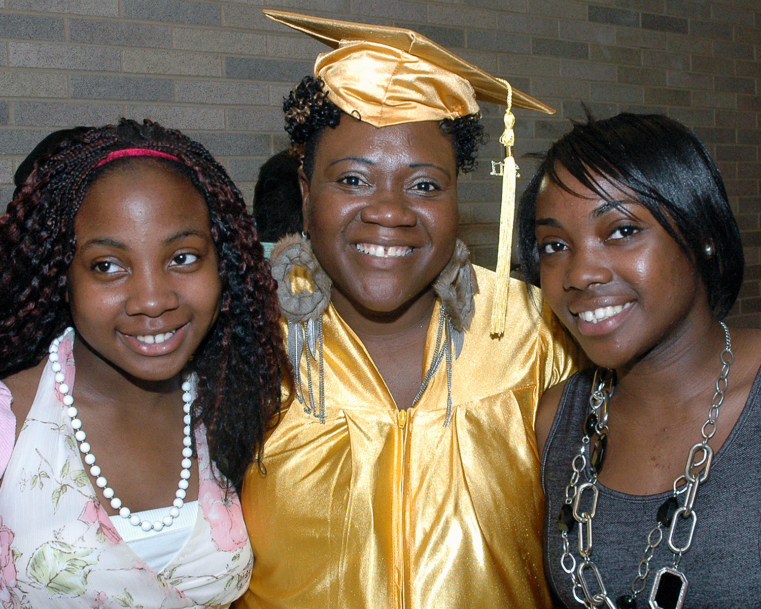 Ashlyn Gumbs with members of her family