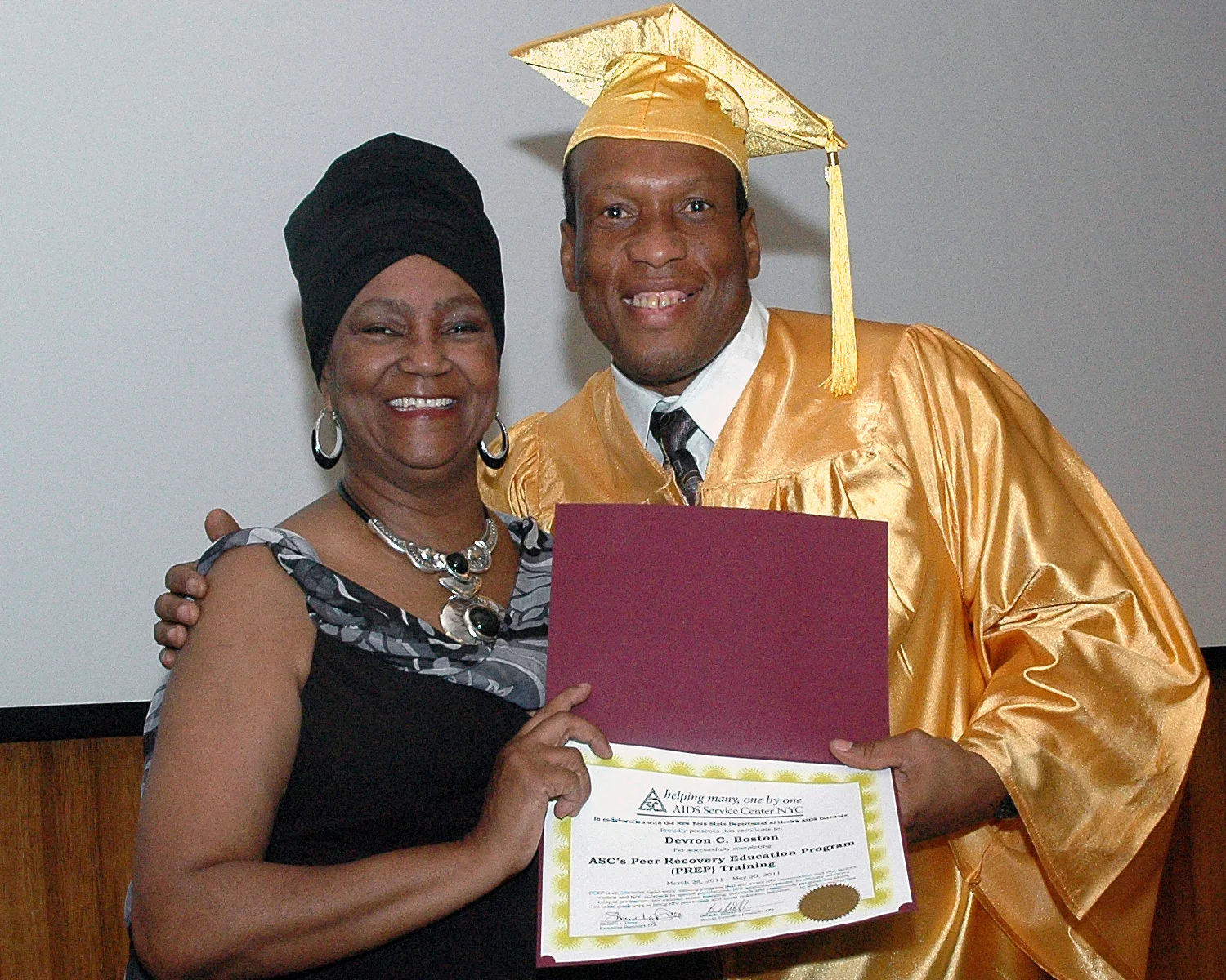 Joyce Myricks and Devron Boston