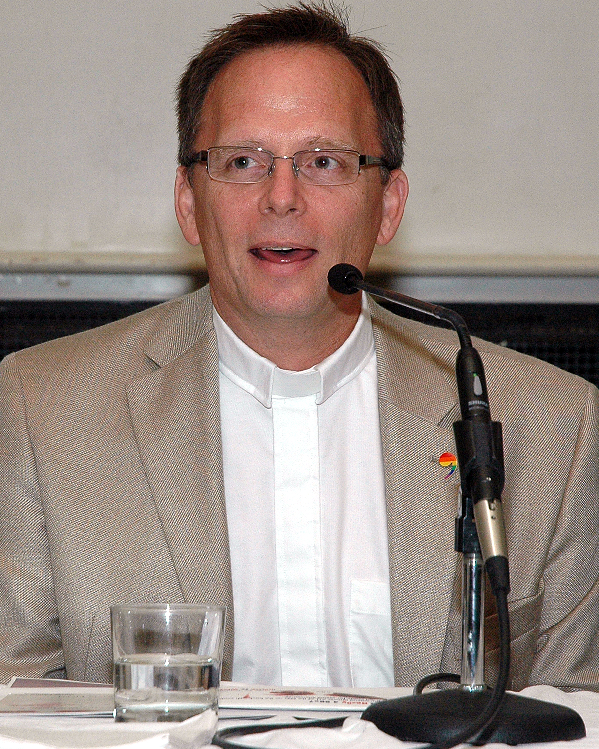 A panel member during his discussion